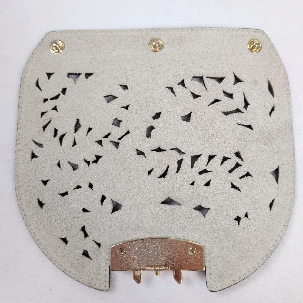 Furla My Play Metropolis Flap Laser Cut Floral Bird Leather Interchangeable - Picture 6 of 9